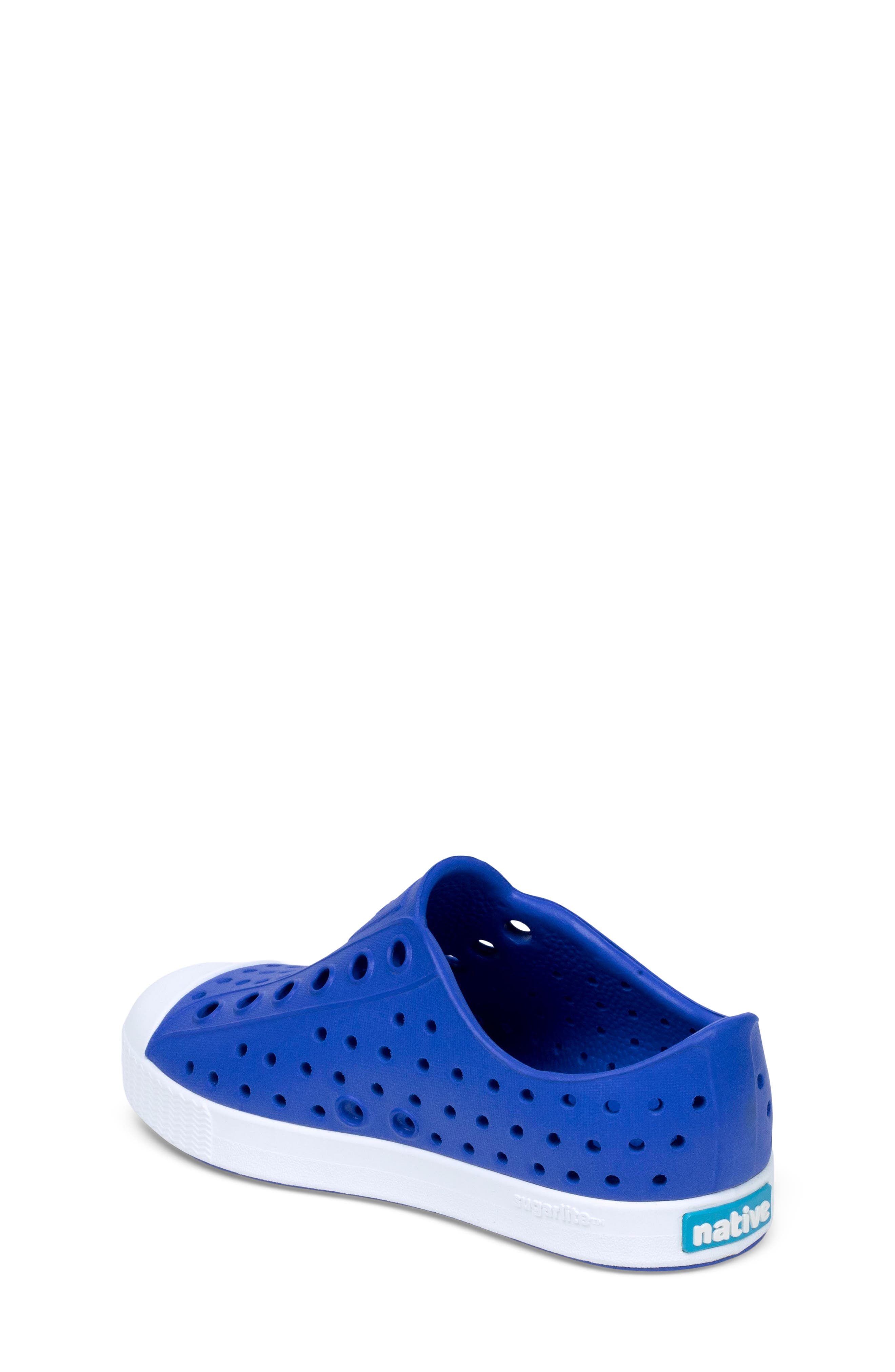 Native Shoes Jefferson Water Friendly Slip-On Sneaker, Alternate, color, Ultra Violet Blue/Shellwhite