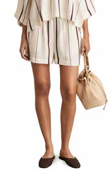 Reiss Carlota Stripe Cover-Up Shorts