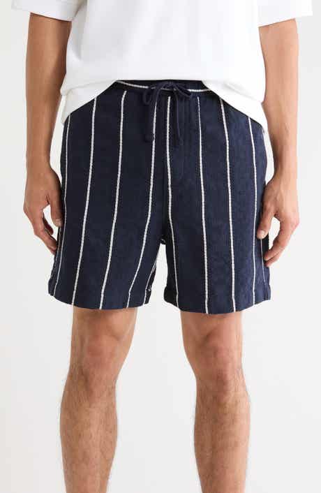 DENIM AND FLOWER Textured Drawstring Shorts