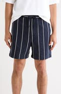 DENIM AND FLOWER Textured Drawstring Shorts