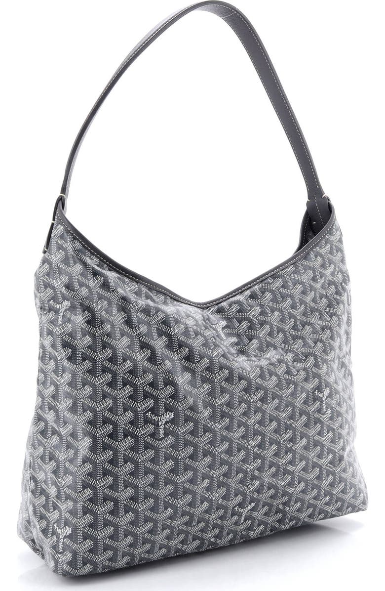 Pre-Owned Goyard Boheme Hobo Coated Canvas, Alternate, color, Gray