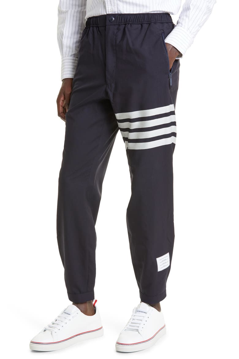 4-Bar Wool Track Pants, Alternate, color, NAVY