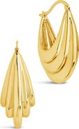 Sterling Forever Elodie Hoop Earrings