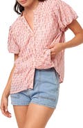 CIEBON Charley Puff Sleeve Button-Up Top