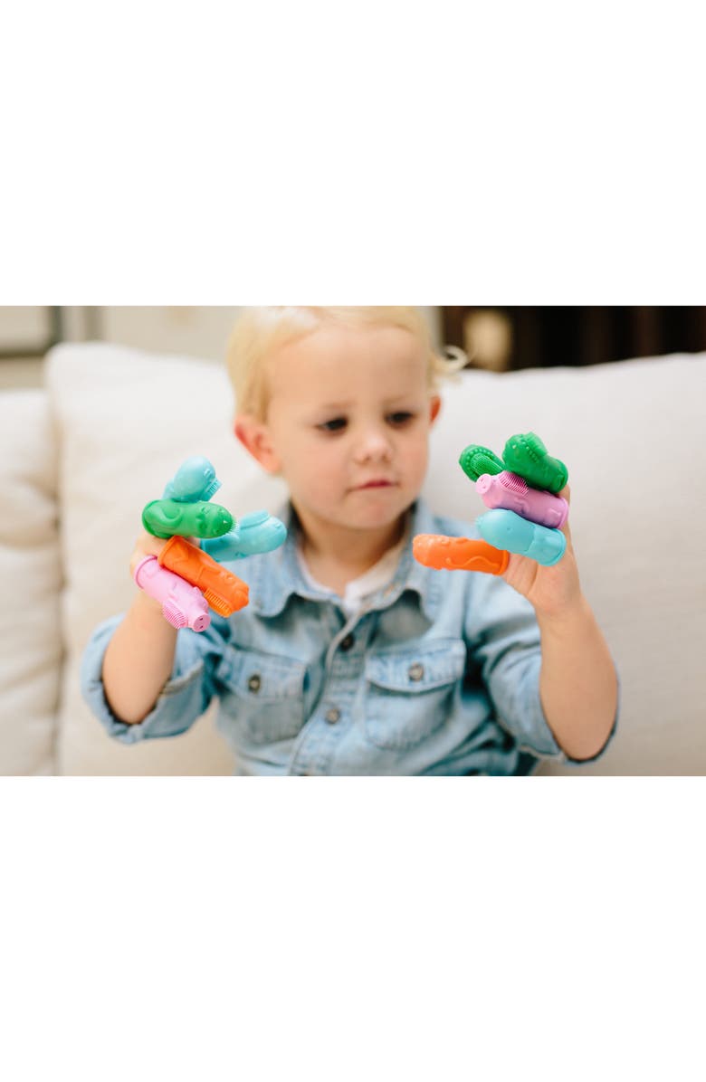 BRUSHIES Book & Finger Puppet Toothbrush, Alternate, color, Blue