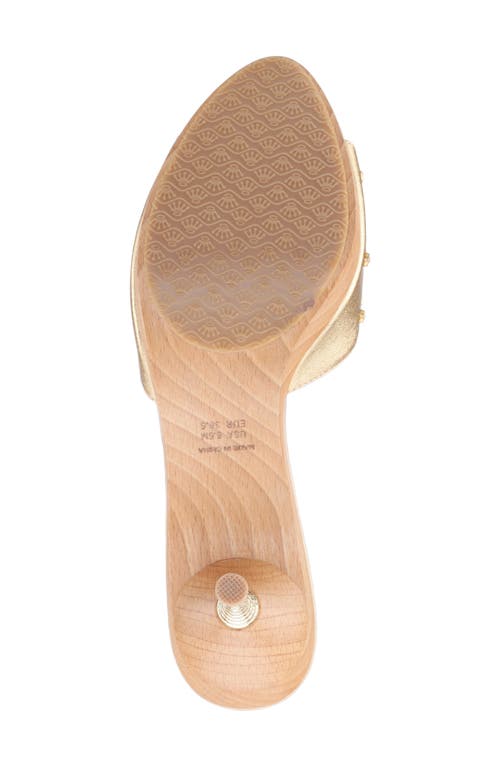 Nina Delight Slide Sandal In Gold