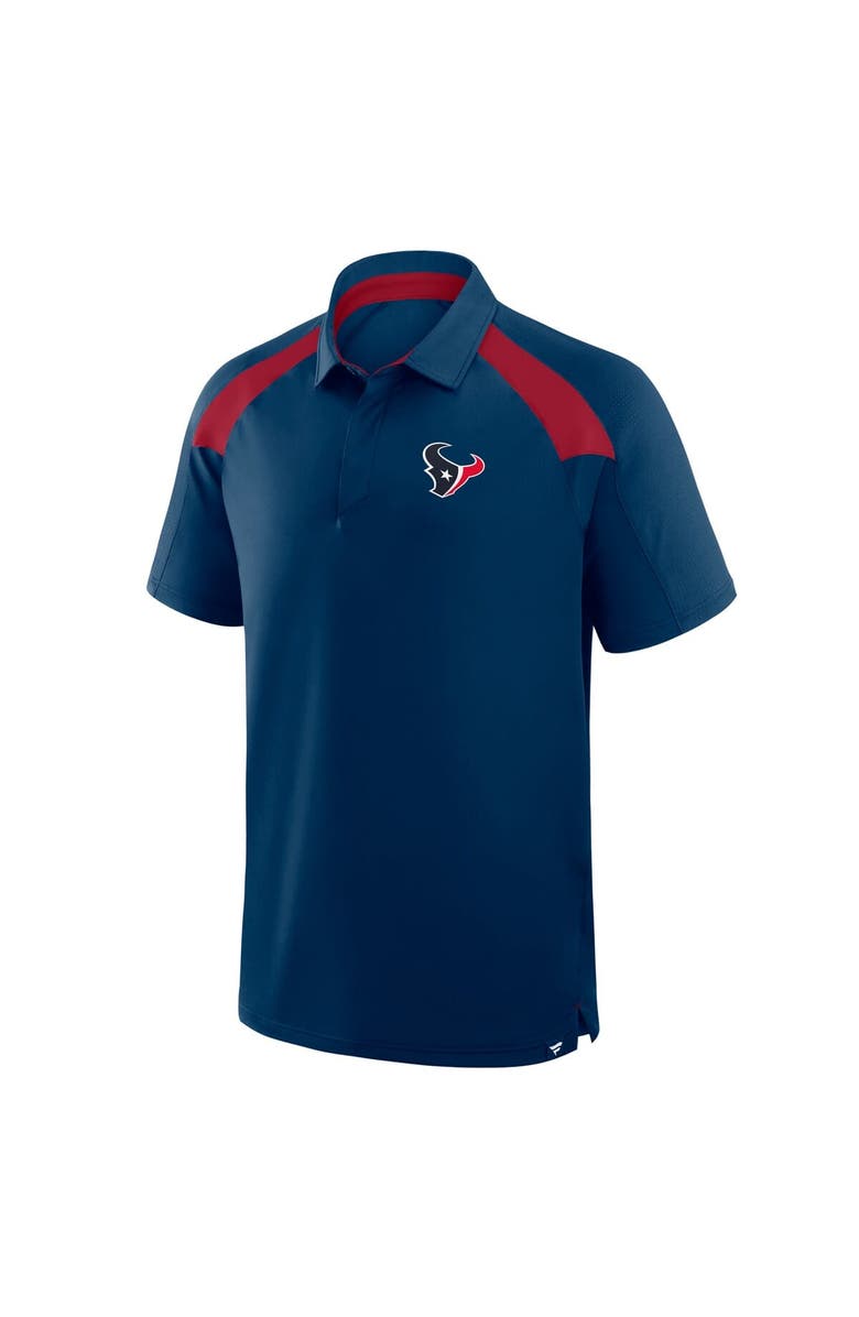 FANATICS Men's Fanatics Navy Houston Texans Back Around Raglan Polo, Alternate, color, Navy