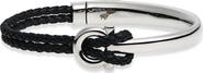 FERRAGAMO Gancio Braided Leather Bracelet