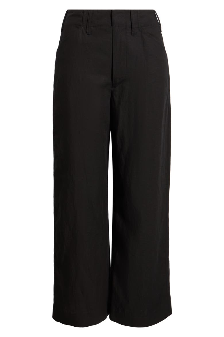Allison Ankle Wide Leg Pants, Alternate, color, BLACK