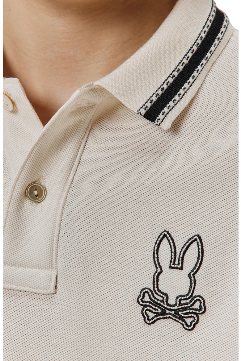 Kids' Joe Bunny Patch Cotton Piqué Polo, Alternate, color, PRISTINE