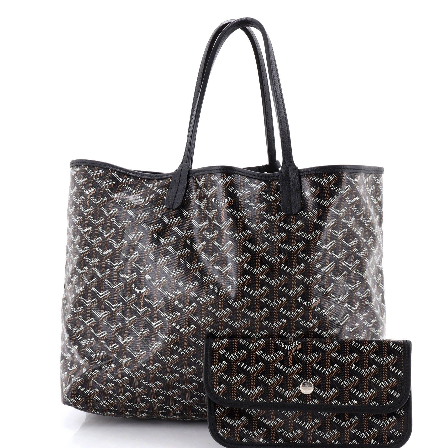 Pre-Owned Goyard Saint Louis Tote Coated Canvas PM, Alternate, color, Black