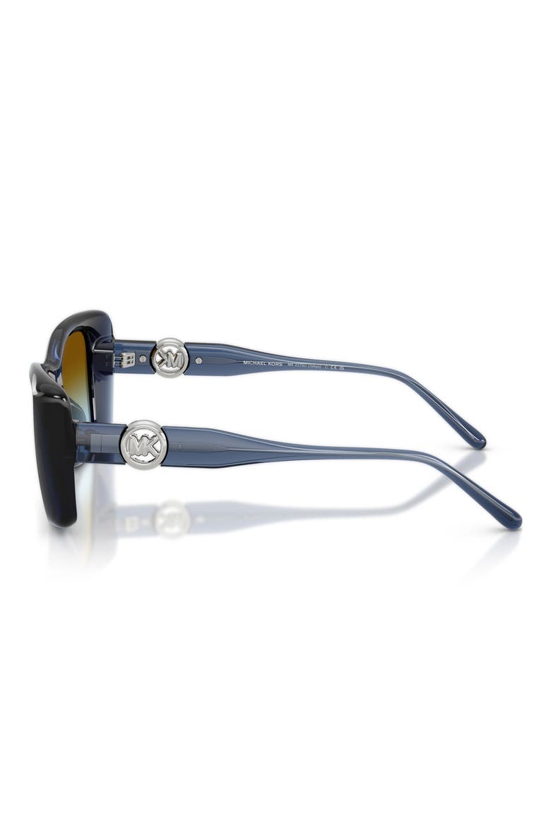 Tokyo 53mm Gradient Square Sunglasses, Alternate, color, NAVY / BROWN BLUE GRADIENT