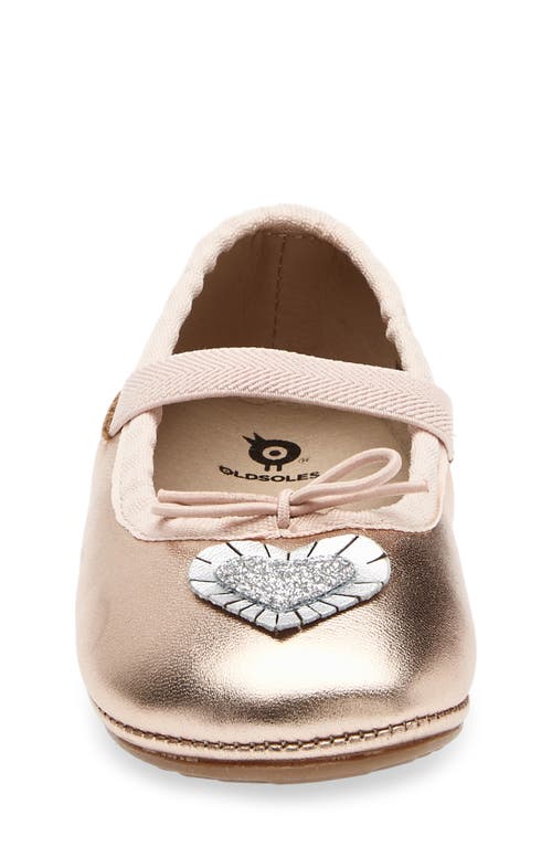 Old Soles Kids' Heart Ruffle Mary Jane Flat In Pink