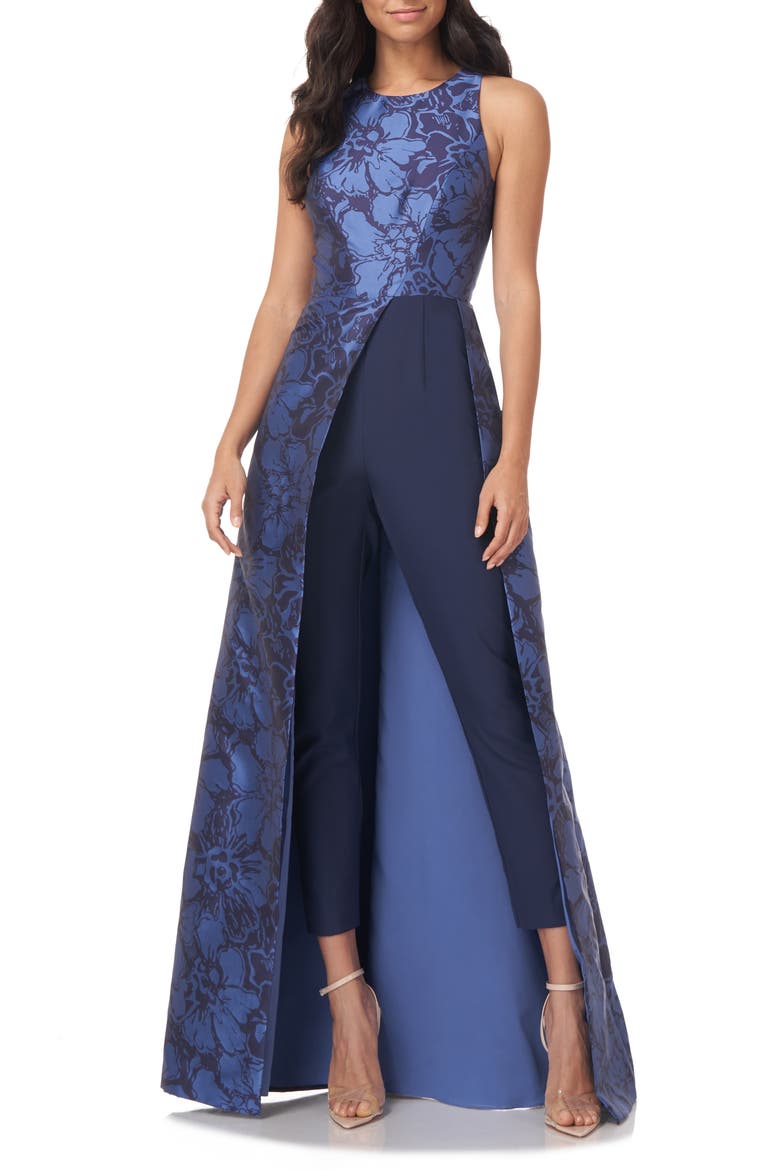 Dakota Maxi Romper, Main, color, MEDITERRANEAN BLUE/ TWILIGHT