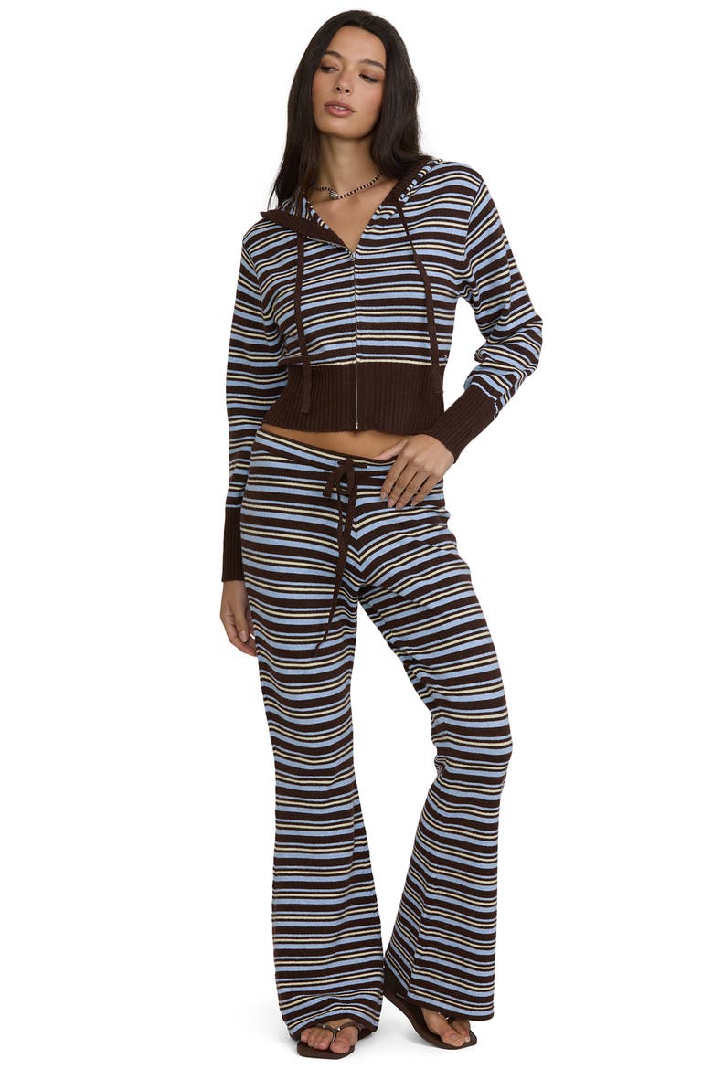 Shore Striped Sweater Pants, Alternate, color, TEAK