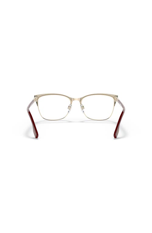 Burberry 54mm Cat Eye Optical Glasses In Burgundy