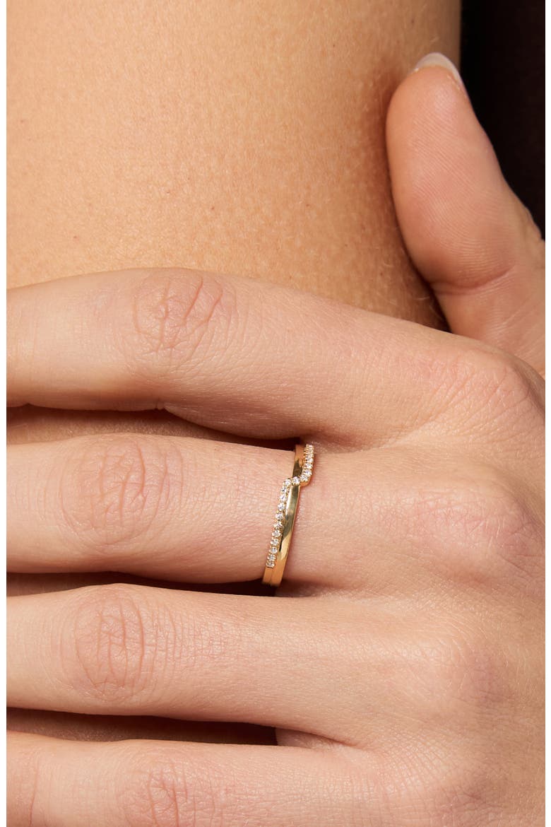 Solid Yellow Gold - Diamond Elevate Ring, Alternate, color, Gold