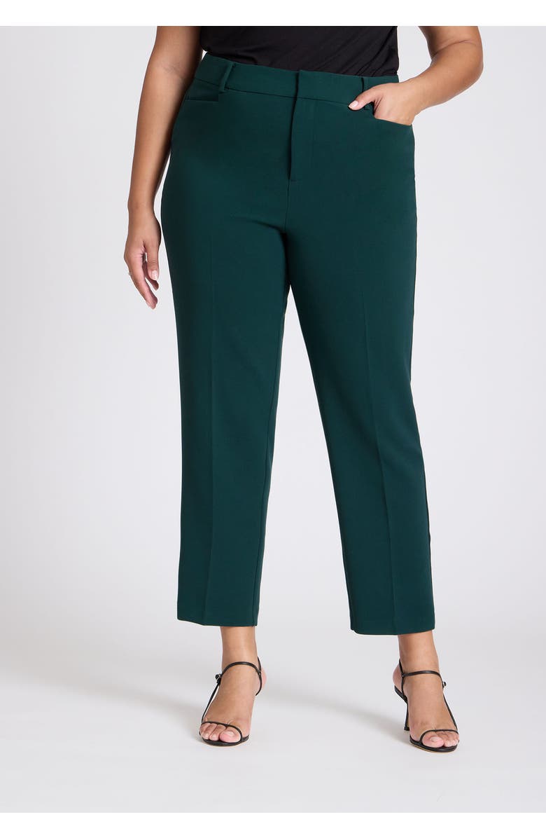 ELOQUII The 365 Semi Stretch Slim Leg Pant, Alternate, color, Pine Grove
