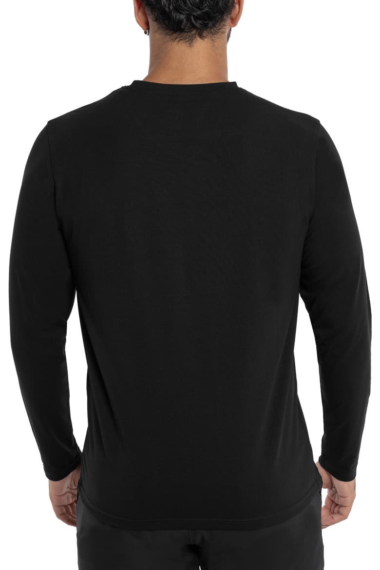 Long Sleeve Henley, Alternate, color, BLACK