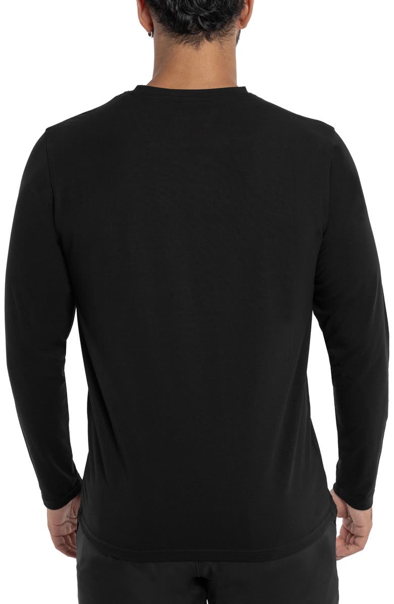 XRAY Long Sleeve Henley, Alternate, color, Black