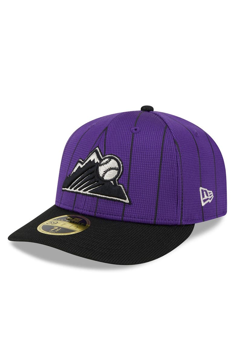 New Era Men's New Era Purple Colorado Rockies 2024 Batting Practice Low Profile 59FIFTY Fitted Hat, Main, color, Purple
