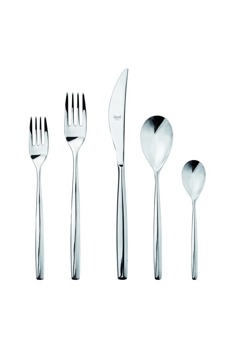 Mepra Stiria Flatware Set - 20 Pieces, Main, color, Silver
