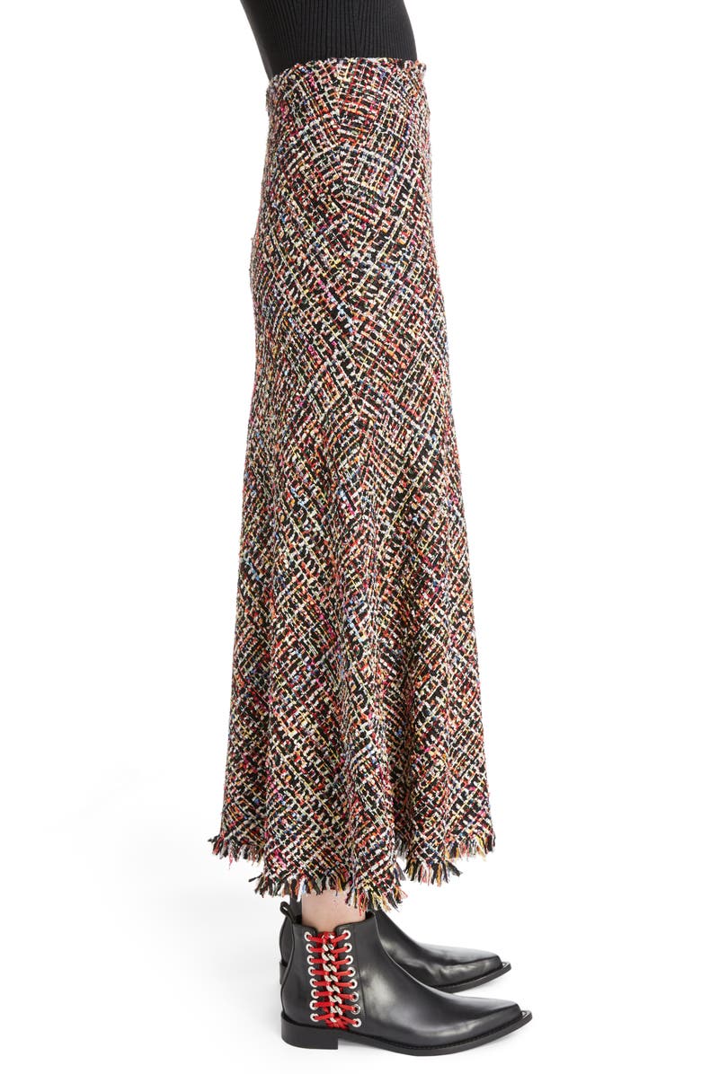 McQueen Alexander McQueen Wishing Tree Tweed Skirt, Alternate, color, 