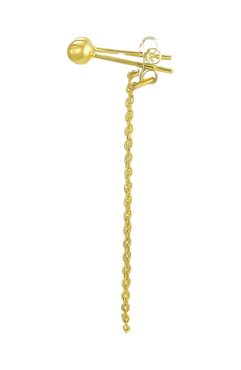 CANDELA JEWELRY Layered Chain Drop Earrings, Alternate, color, 