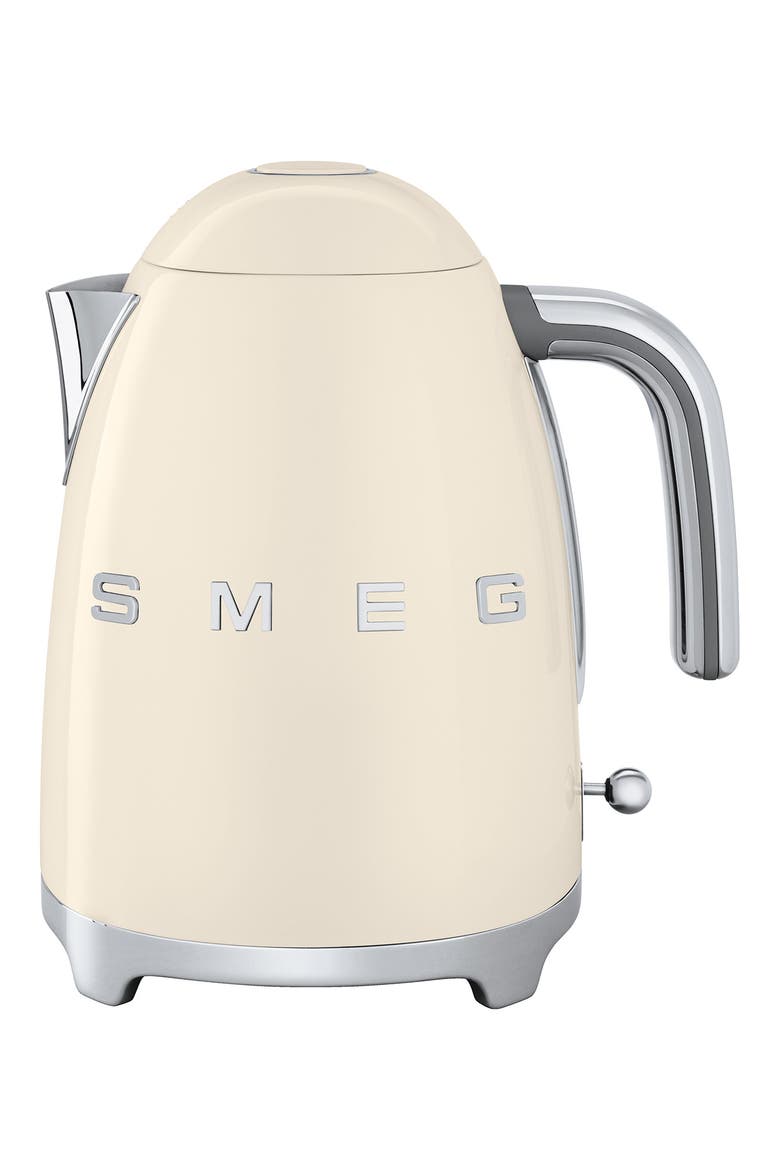 '50s Retro Style Electric Kettle, Main, color, CREAM
