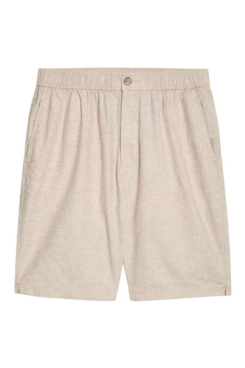 Riviera Short Linen Blend Shorts, Alternate, color, NATURAL