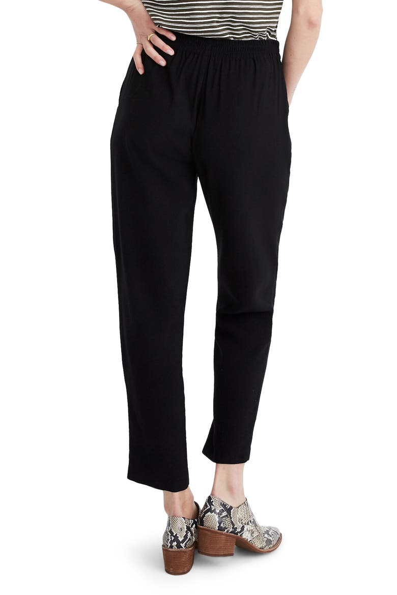 Drapey Track Trousers, Alternate, color, TRUE BLACK