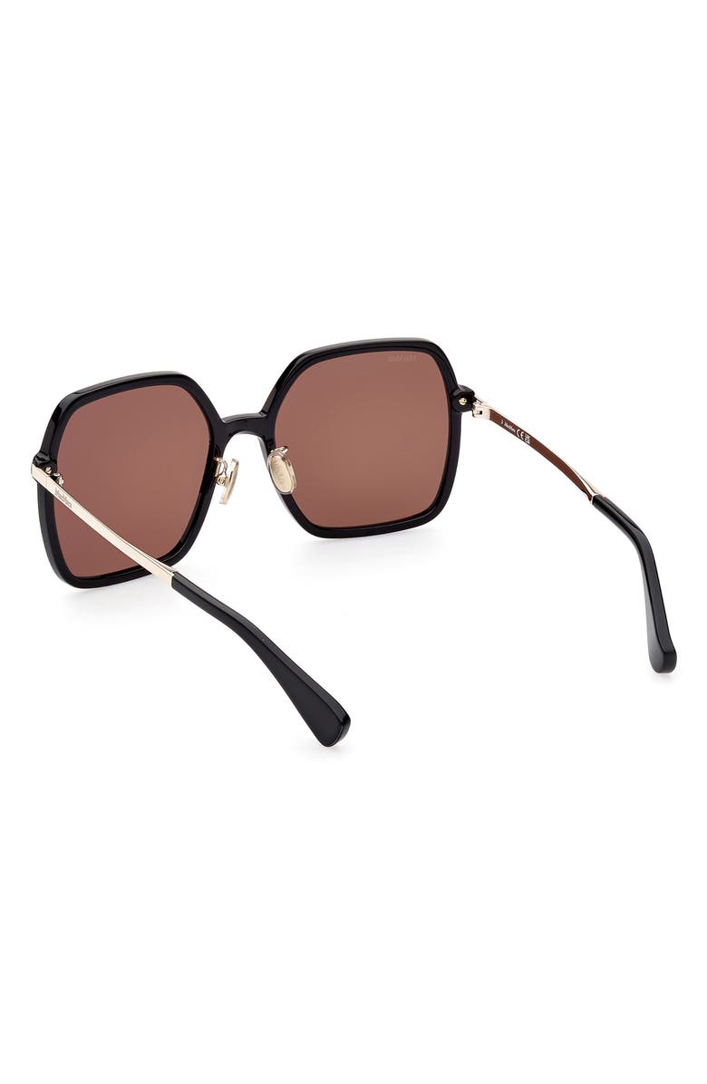Max Mara 59mm Square Sunglasses, Alternate, color, 