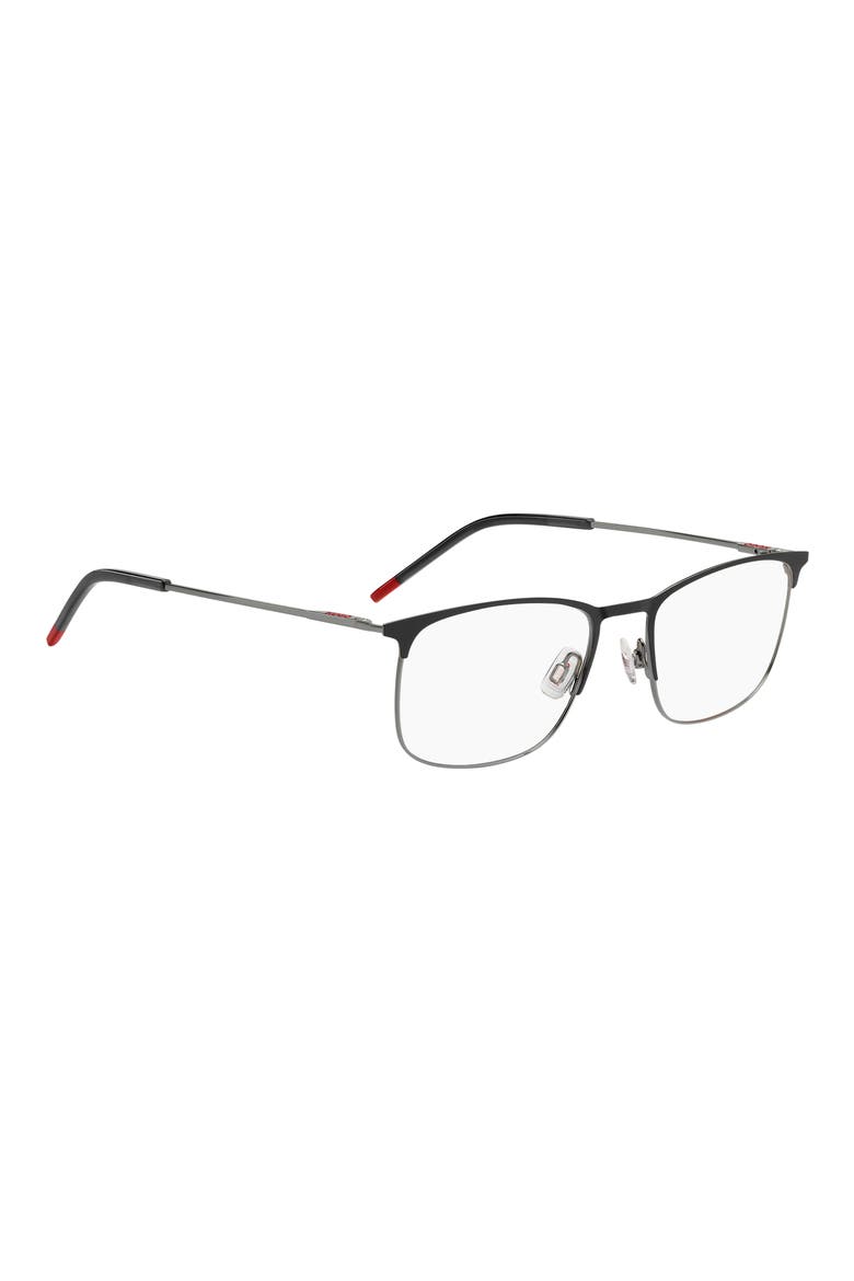 54mm Rectangular Optical Glasses, Alternate, color, BLACK RUTHENIUM