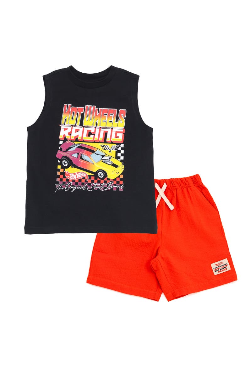 Tank Top & Shorts Set, Main, color, Black