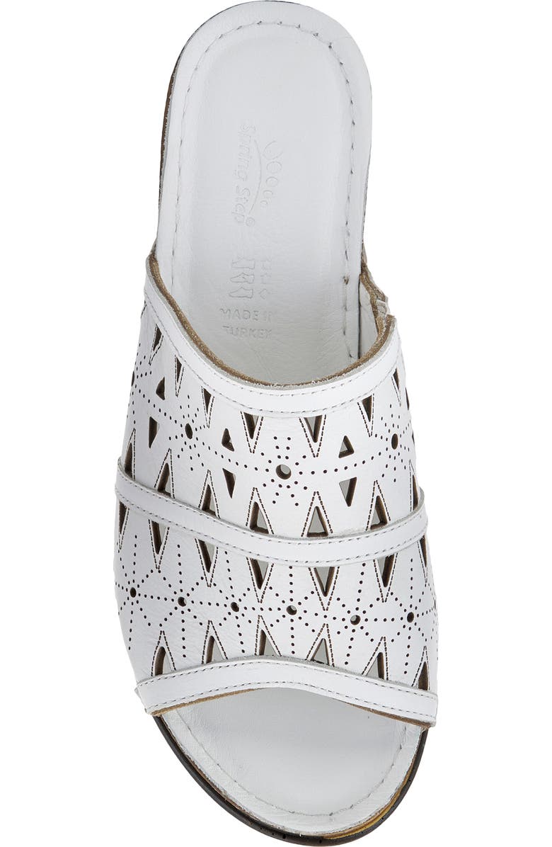 Spring Step Fusa Wedge Slide Sandal, Alternate, color, White