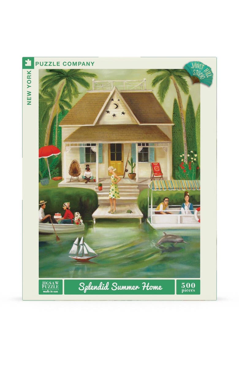 NEW YORK PUZZLE COMPANY Splendid Summer Home 500 Piece Puzzle, Main, color, NO COLOR