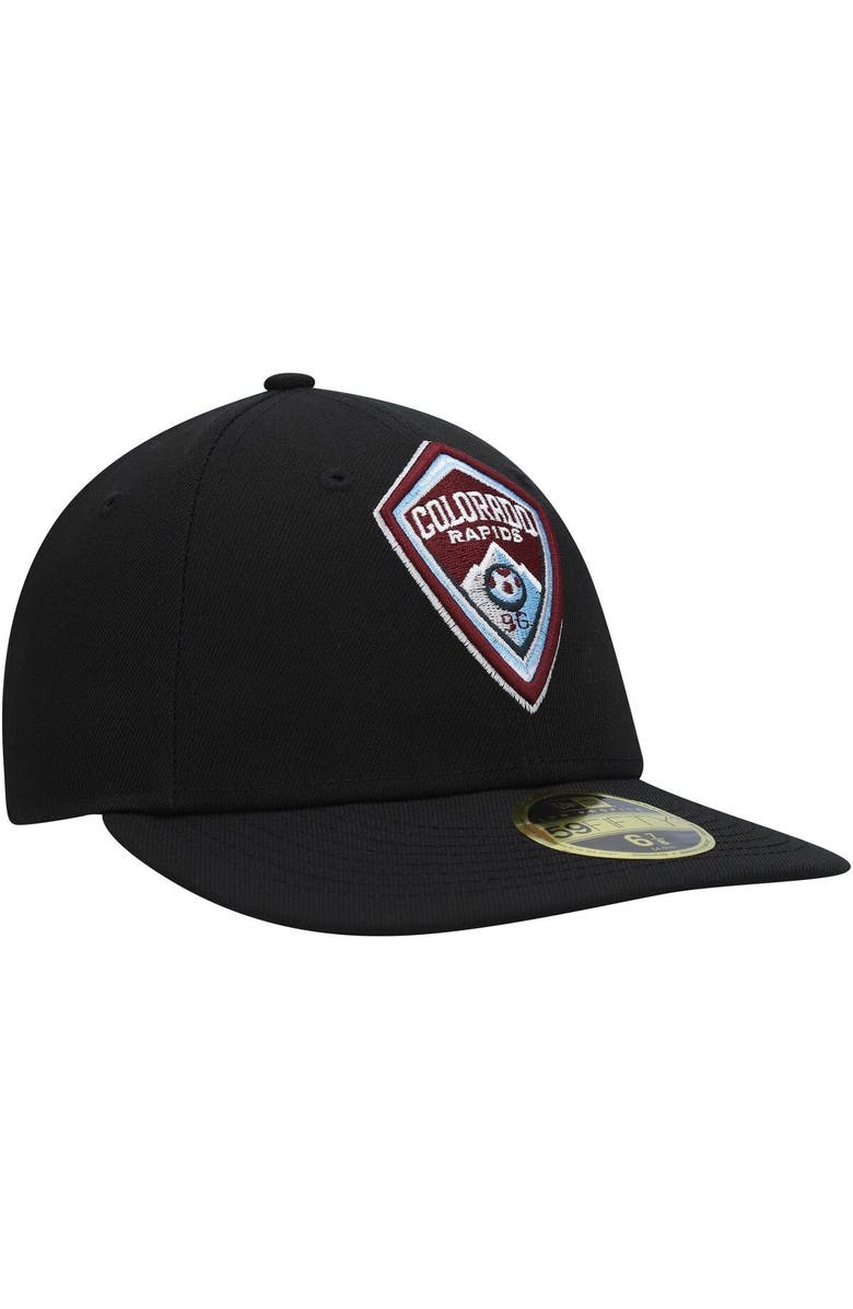 New Era Men's New Era Black Colorado Rapids Primary Logo Low Profile 59FIFTY Fitted Hat, Alternate, color, Black