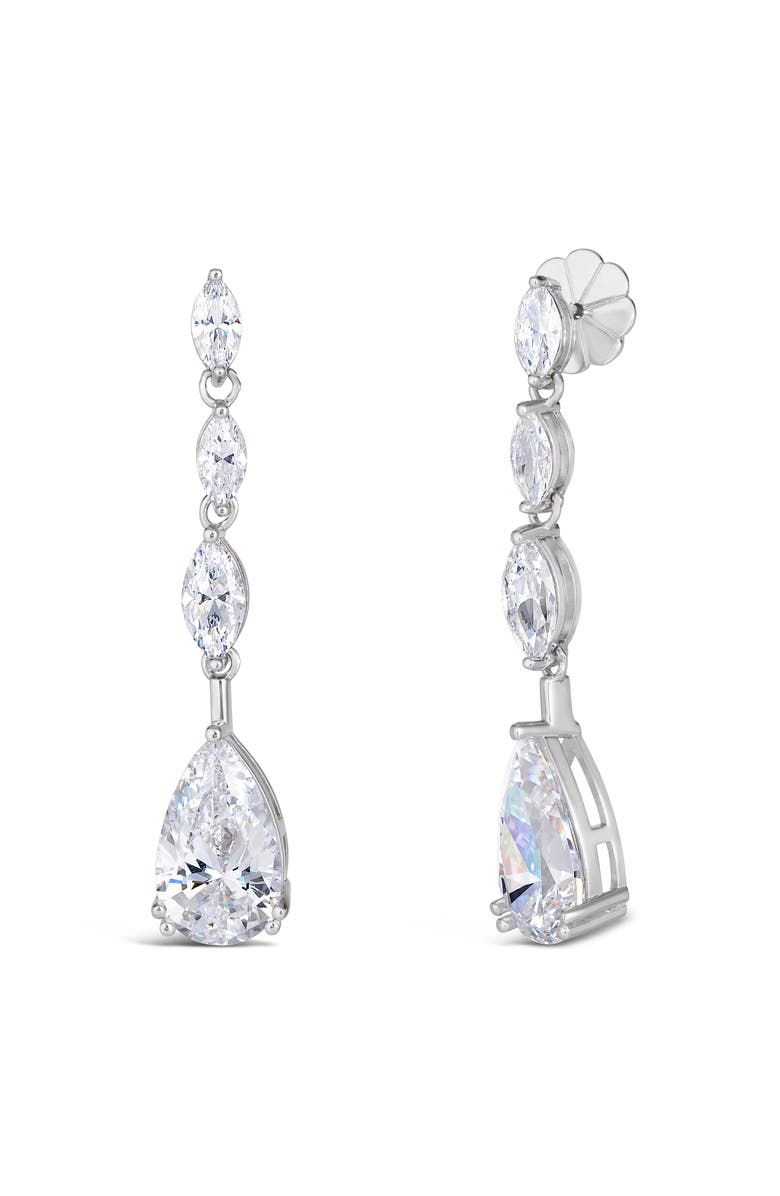Anna Zuckerman Drama Queen Statement Earrings, Main, color, White Diamond Crystalline