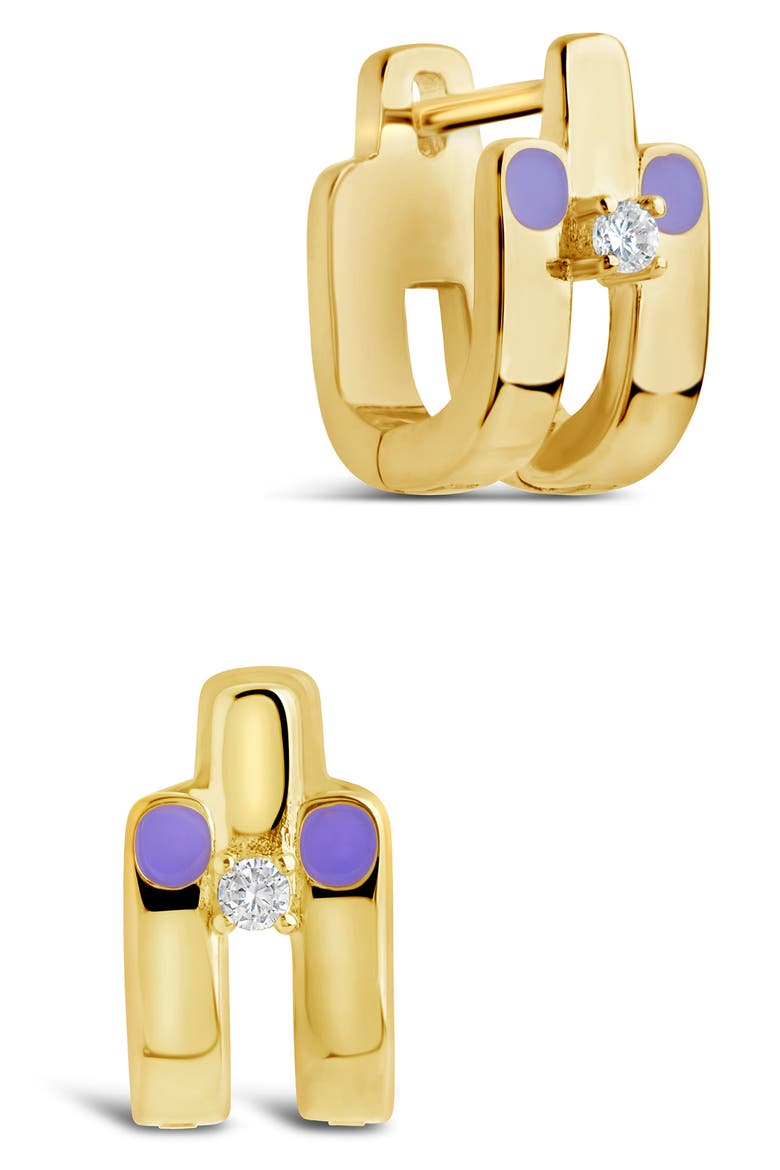 Zella CZ Huggie Hoop Earrings video