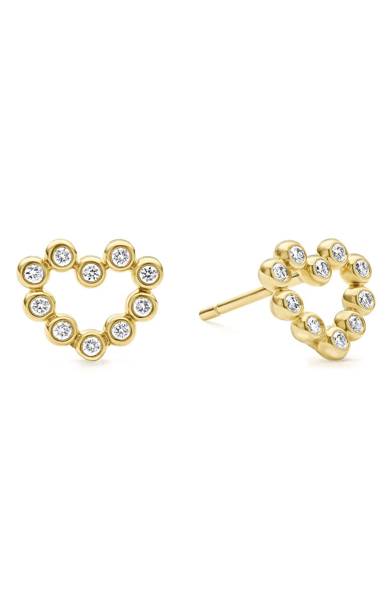 LAGOS KSL Diamond Heart Stud Earrings, Alternate, color,