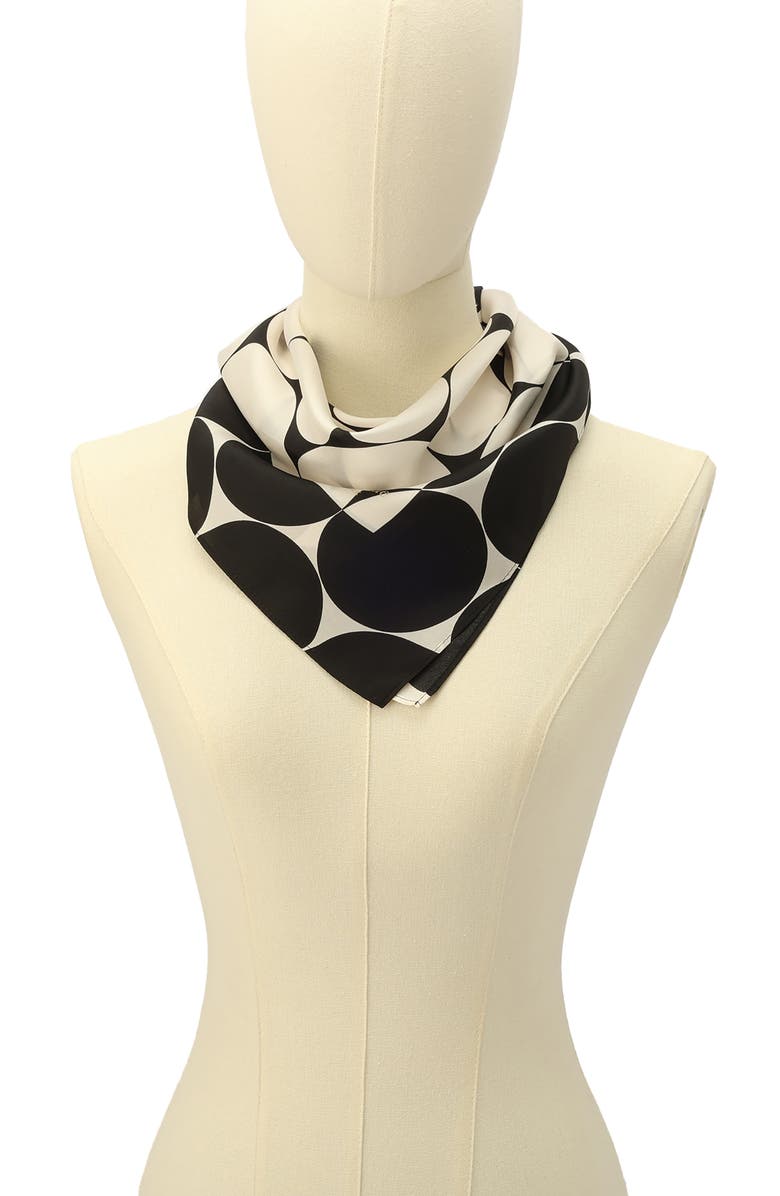 Kate Spade New York seasonless dot silk bandana, Alternate, color, 