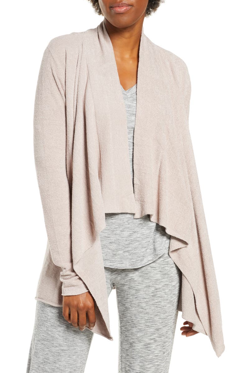 Barefoot Dreams<sup>®</sup> CozyChic<sup>™</sup> Ultra Lite High/Low Cardigan, Main, color, Faded Rose