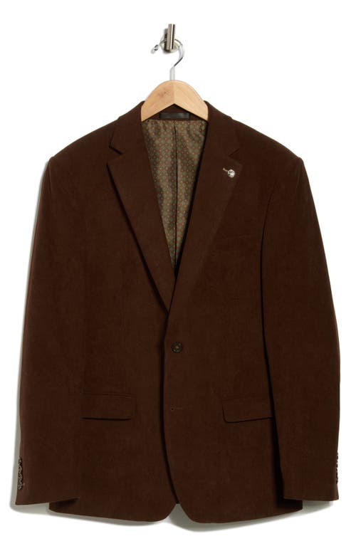Tom Baine Corduroy Two-button Sport Coat In Animal Print