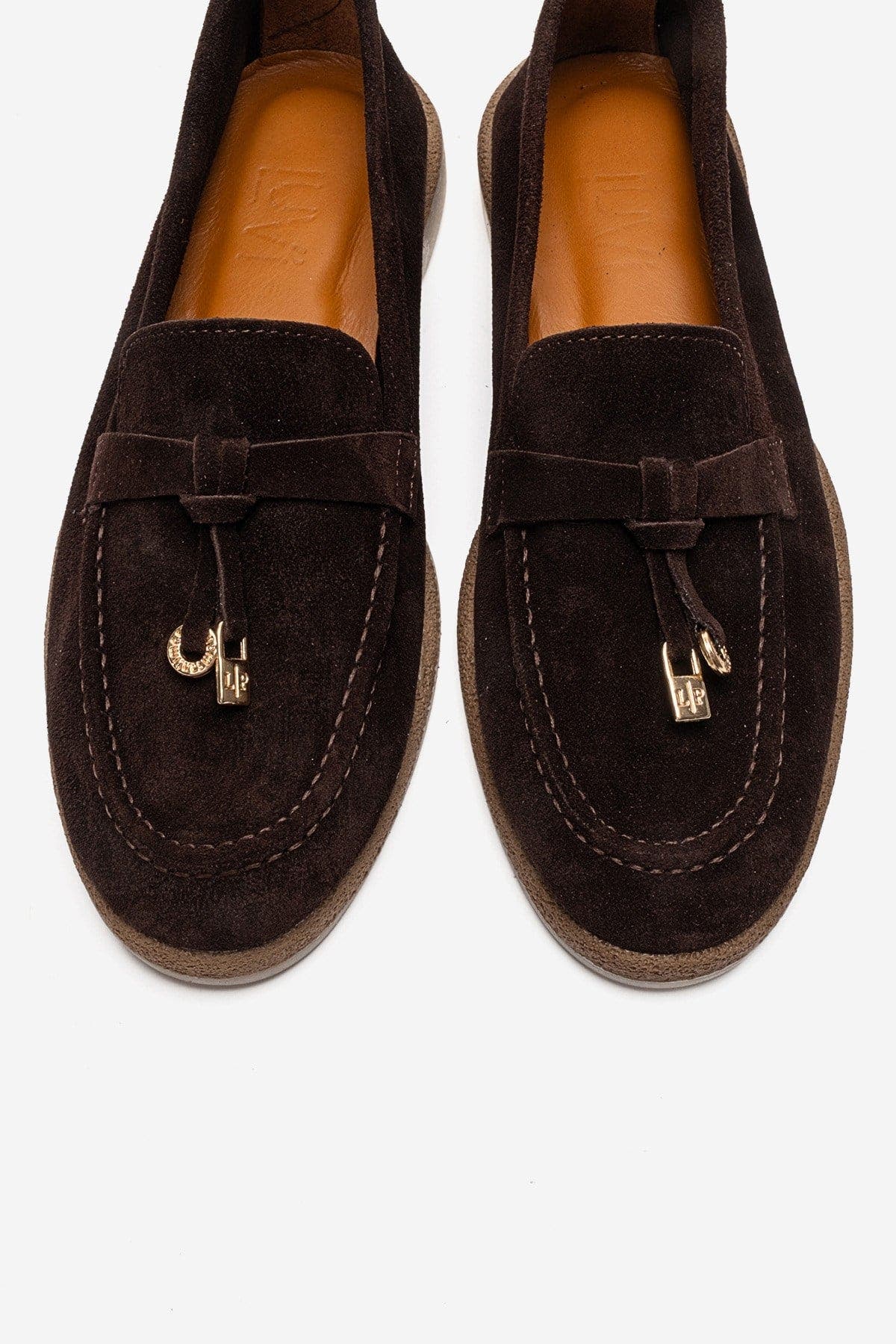 Ilvena Leather Loafer, Alternate, color, Brown Suede