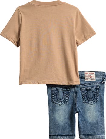 Kids' Embossed T-Shirt & Shorts Set