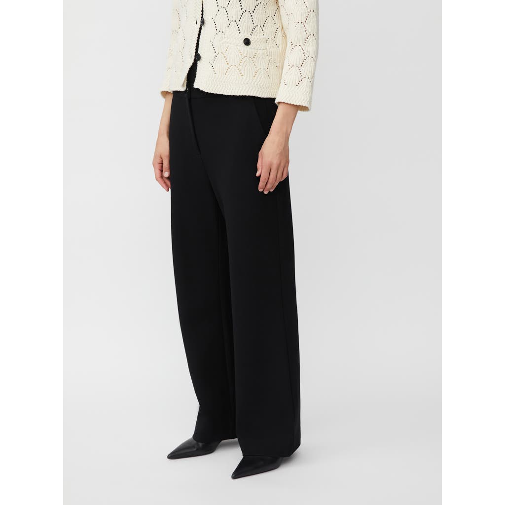Masai Copenhagen Maplegia Wide Leg Tailored Pants In Black