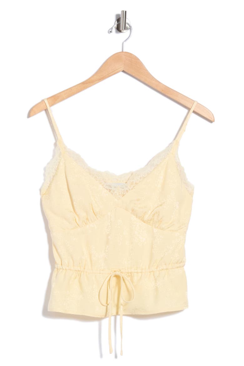 Lace Trim Cami, Main, color, CREAM