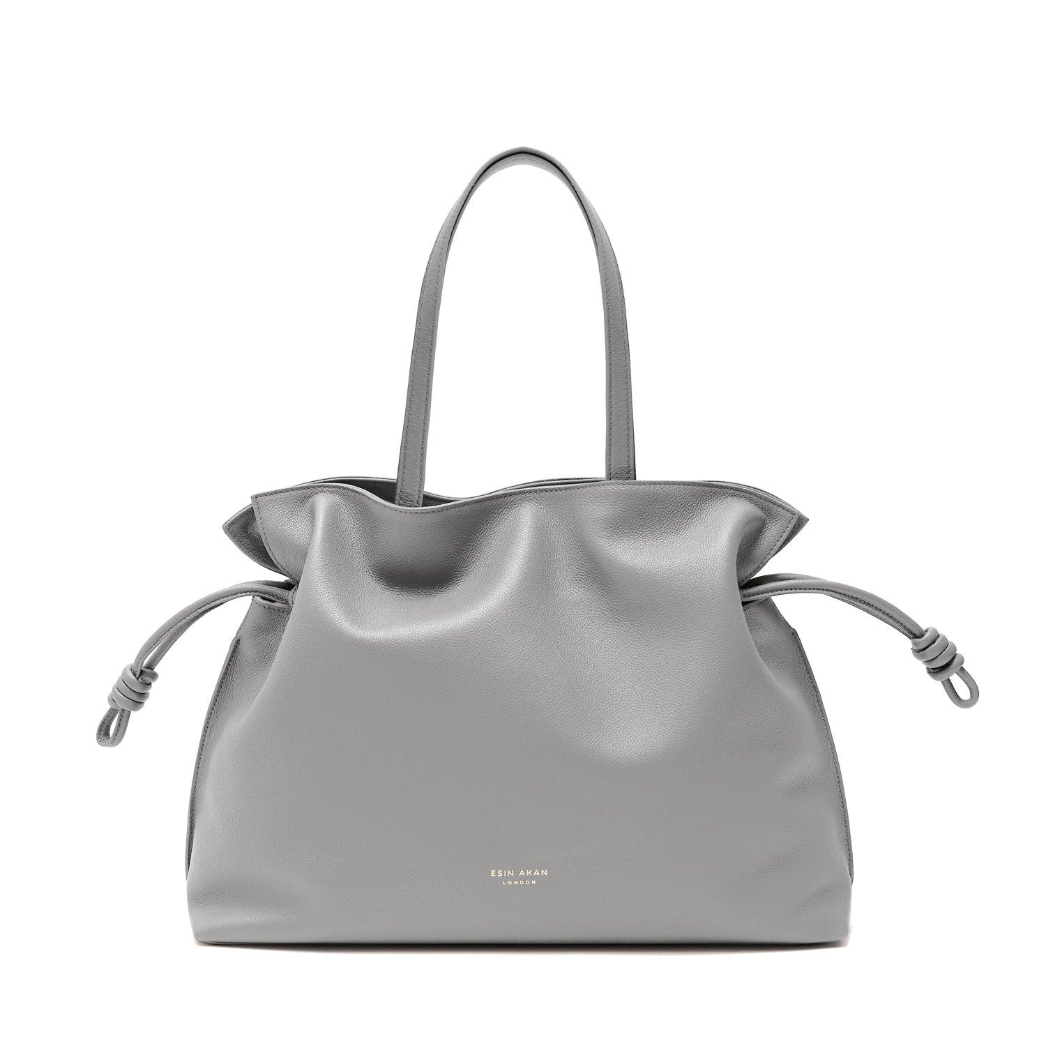 Esin Akan 2-in-1 Emma Leather Tote Bag, Main, color, Grey