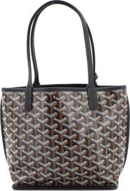 Pre-Owned Goyard Anjou Reversible Tote Coated Canvas Mini