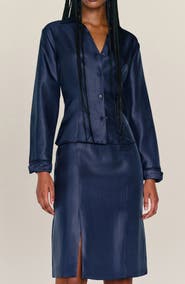 Reformation x Camille Rowe Nico Button-Up Shirt